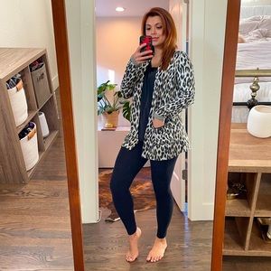 Animal print cardigan